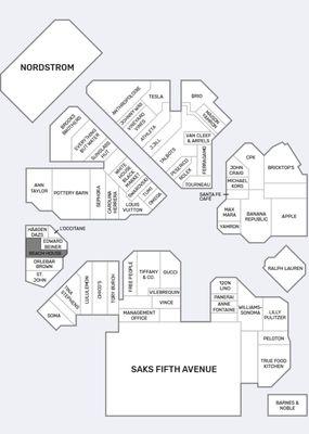 Waterside Shops Mall Map- Beach House is highlighted