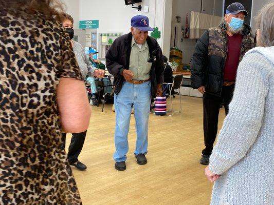 Watsonville Senior Center Members Celebrating 100 birthday.