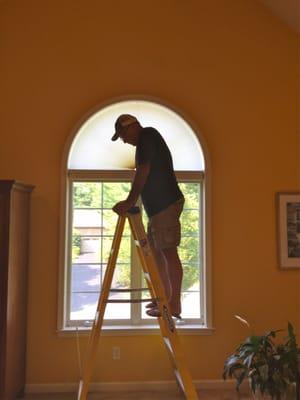 Installing half circle Cellular Arch