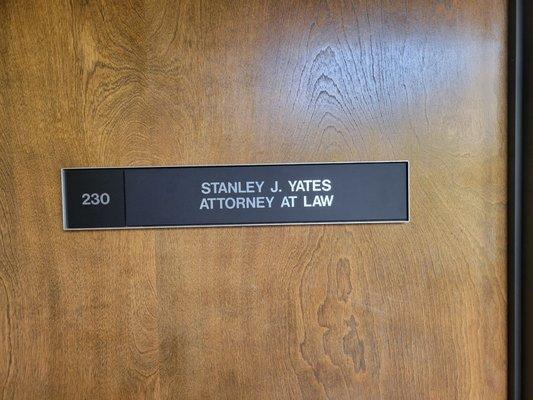 Yates Stanley J Atty