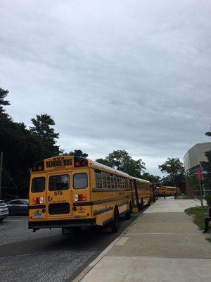 08/31/2018 Buses are waiting.