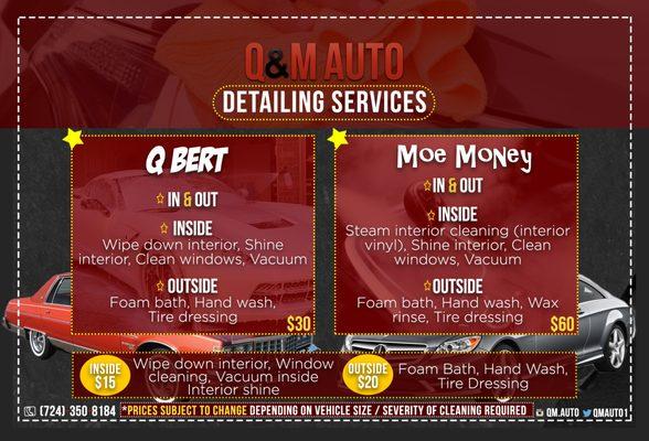 Q&M AUTO don't just sell cars, they detail them too. Appointments only!