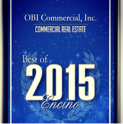 Congratulations OBI Commercial, Inc. and Founder, Sam Cohen, for receiving the 2015 Best of Encino Award for Commercial Real Estate!!!