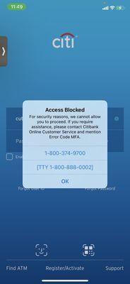 For some Od reason my account blocked just trying to sign into the mobile app