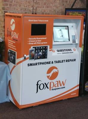 Kiosk located at the front of the Food City store on N. Eastman Rd., Kingsport.