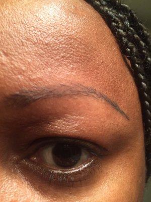 Weird brow "tail"