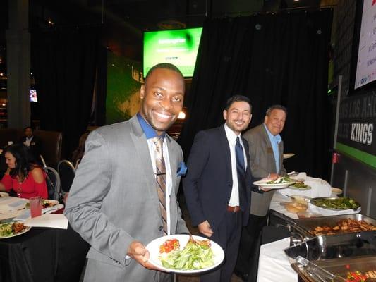 FACCOC Members enjoy the buffet at the monthly Networking Lunch.