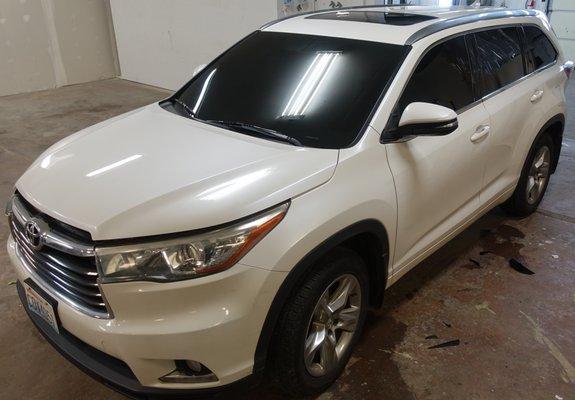 This Toyota Highlander turned out amazing!! The customer told us it looked like a new car even better than when she bought it!