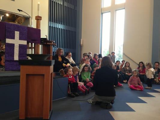 Kids Sermon with Pastor Molly at NewSong Worship service