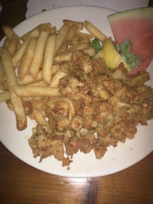 Clam strips fried