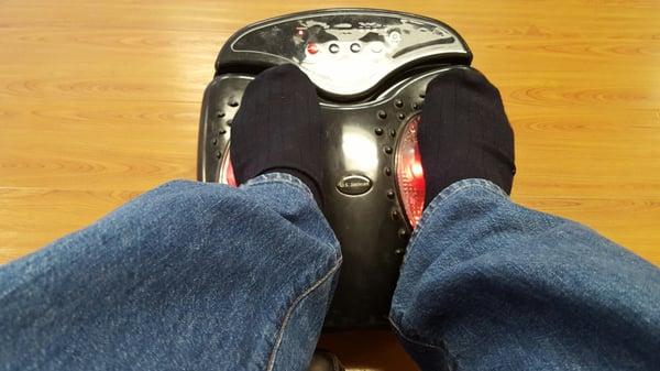 Foot massage machine while I wait for my prescription!