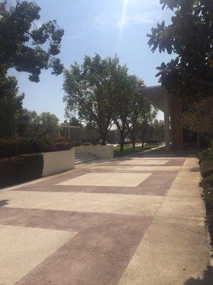 View from The Clinebell Institute overlooking Claremont School of Theology's campus.