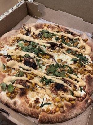 The Elote pizza