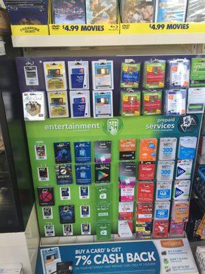 They sell gift cards including Apple iTunes, XBOX, PlayStation & more