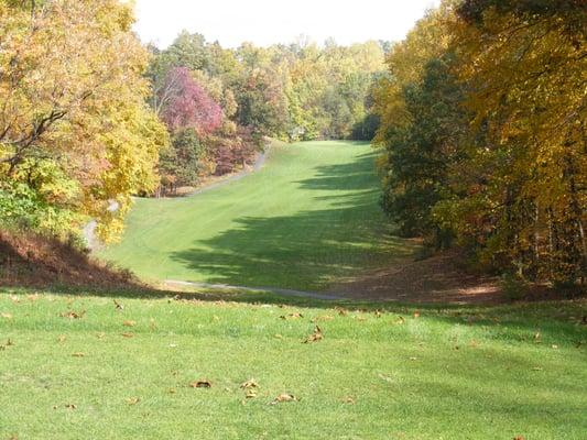 15th hole beautiful view of trees changing.