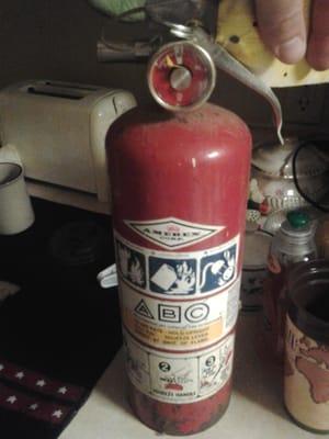 My out of date extinguisher Andy affordably replaced to keep my family safe..Thank You Sheffield Fire !