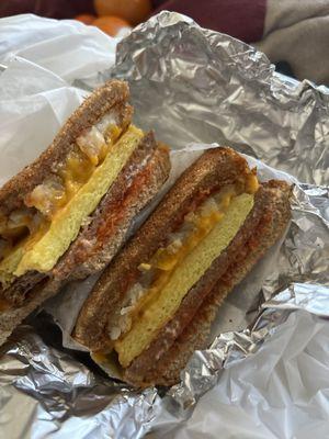 Plantega Sausage Egg and Cheese Sandwich