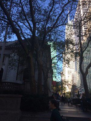 1 block from Bryant Park near F, B, D, 7 trains and 4, 5,, 6, S  from Grand Central