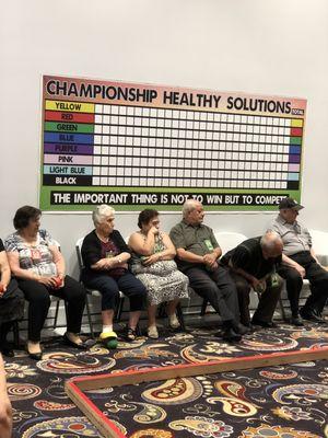 Championship games at Healthy Solutions Adult Day Health Care