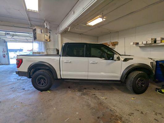 Added some black vinyl wrap to the top of the truck