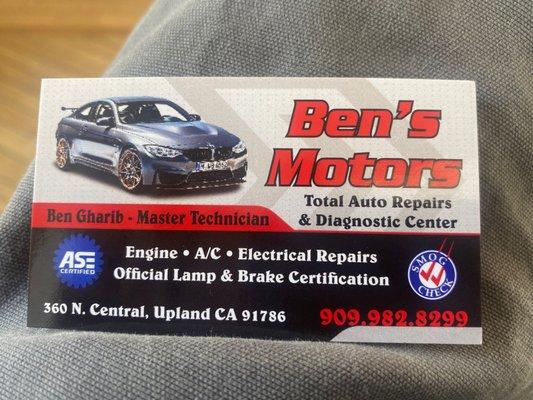 Ben's Motors