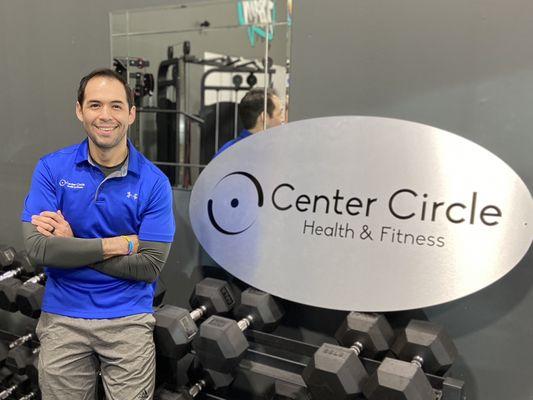 Owner David Rodriguez in the new home of Center Circle Health & Fitness