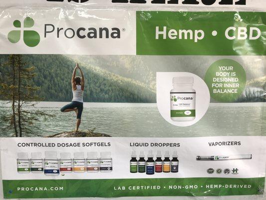 Procana CBD PRODUCTS now here!!!