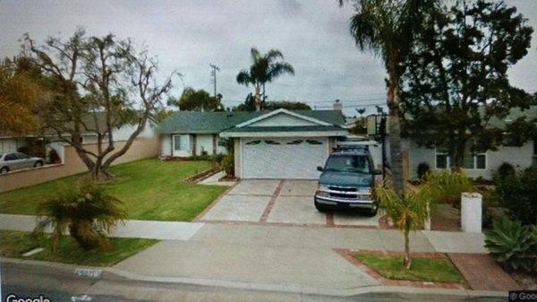 Our old house before the transformation.