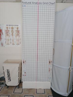 Postural Analysis Chart
All new clients receive a postural analysis as part of their baseline for massage.