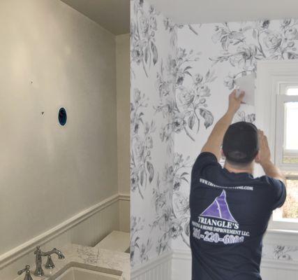 Residential Wallpaper Installation