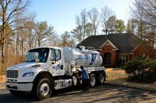 Residential septic tank cleaning