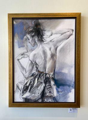 "Evening of the Day" by Canadian artist Anna Razumovskaya. Hand-embellished limited edition giclee on canvas, framed.