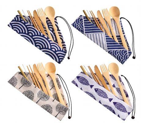 Bamboo utensil sets