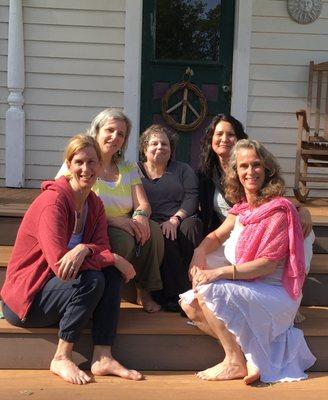 The midwives on retreat on Whidbey Island