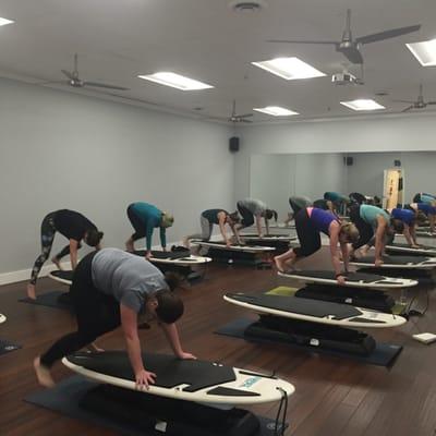 HIIT Surf class in the new room