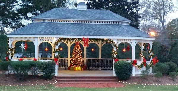 Holiday Display at The Gazebo in Dallas, GA