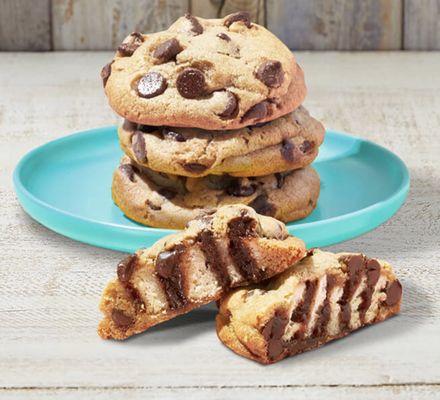 Cinnabon Cookie BonBites 

Ooey gooey cinnamon rolls INSIDE chewy chocolate chip cookies