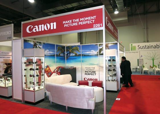 Canon USA Tradeshow Booth design (Imex America)