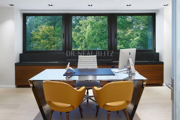 Dr. Blitz's 5th Avenue office with beautiful tree-lined views of Central Park at 61st Street