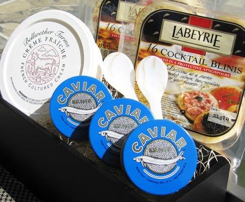 Russian Caviar Gift Basket by Caviar Express