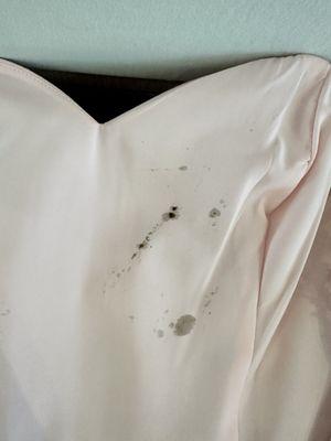 Stains on the dress