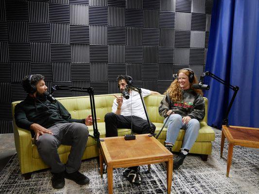 Podcast Studio with Shure SM7B and 4K Video