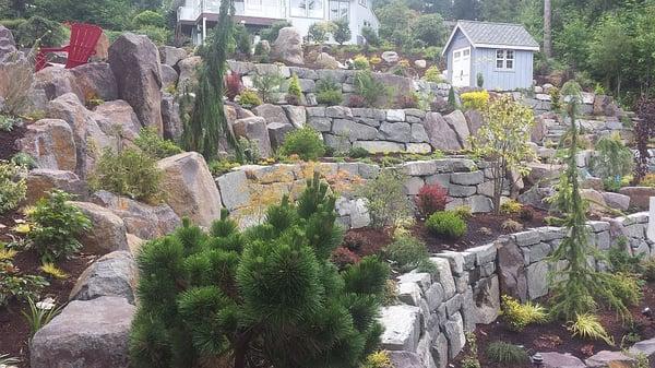 Project completed by Capital Rock Walls & Excavation in Olympia, WA