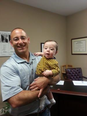 Happy Chiropractic baby and Dr. DiMola