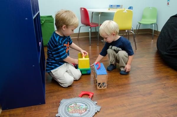 We love kids, and even have a kids playroom while parents get their teeth cleaned.