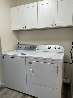 Washer and dryer in unit