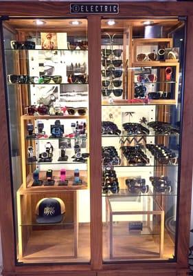 Big selection of Electric Visual sunglasses and watches.  Knoxville, Tech One and all their great frames.