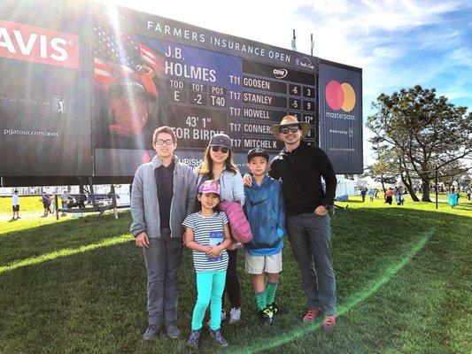 Farmers Insurance Open!!  Had a great time...we are Farmers!!