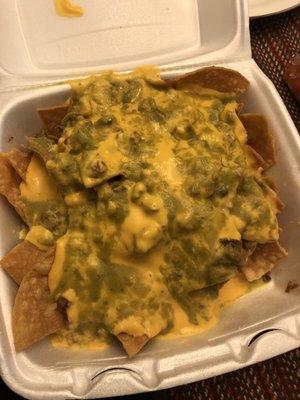 Asada nachos.