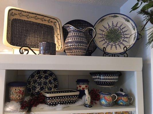 Large Selection of Polish Pottery